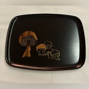 Couroc Mushroom Design Dish MCM Couroc Monterey 12 1/2 x 9 1/2" Original Owner